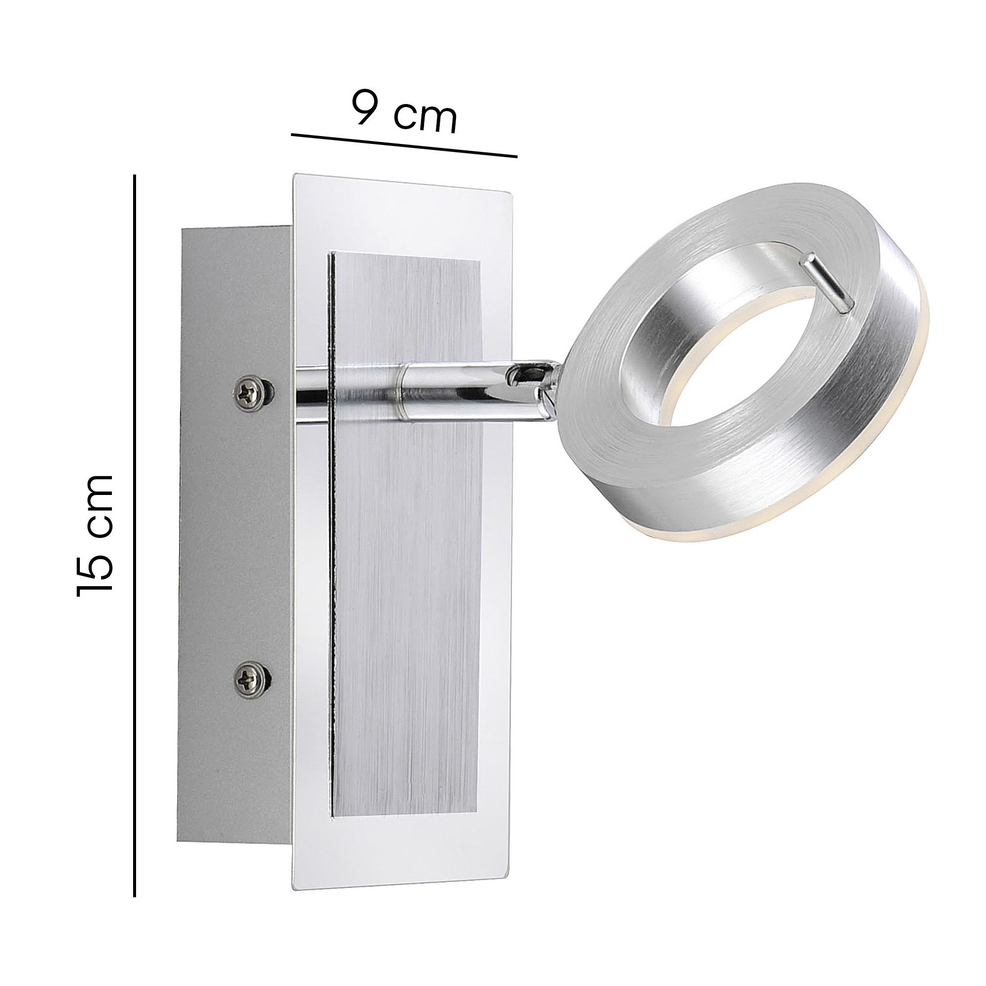 Spot en métal aluminium mat FLOSS  led intégrée 6W