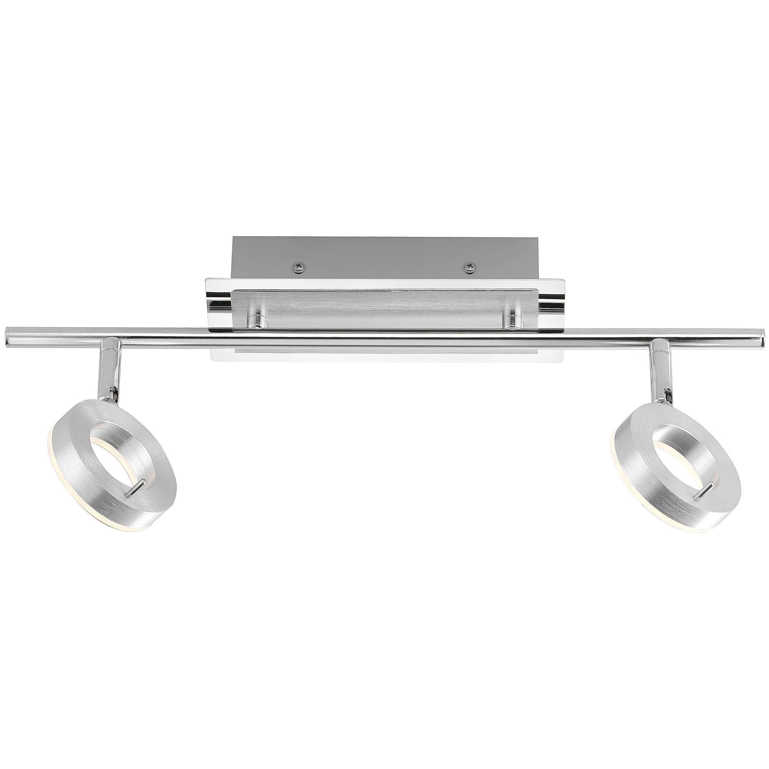 Plafonnier en métal aluminium mat FLOSS led intégrée 2X6W
