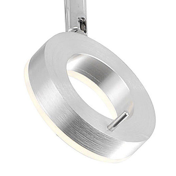 Plafonnier en métal aluminium mat FLOSS led intégrée 2X6W