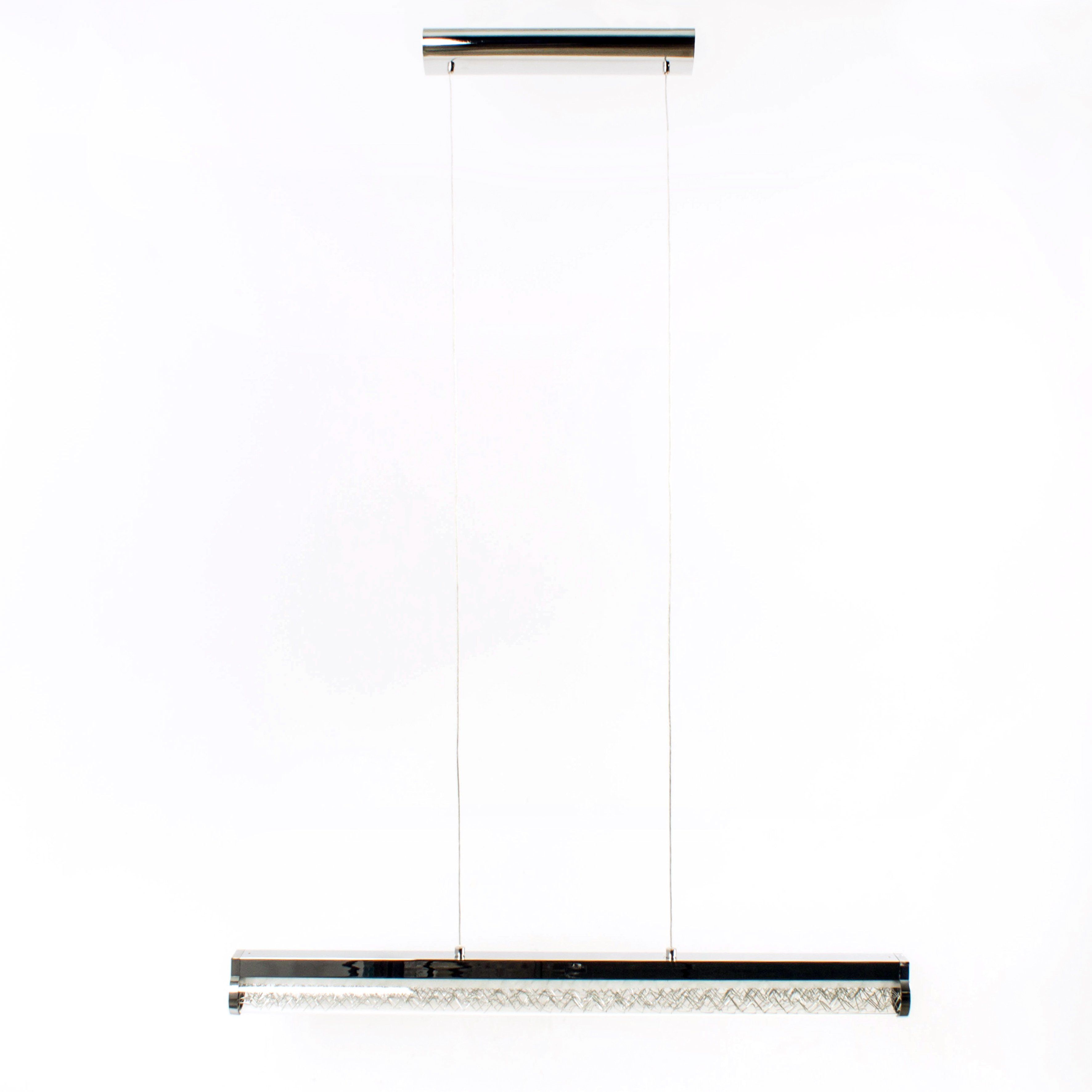 Suspension barre LED design NEWCASTLE argentée en métal