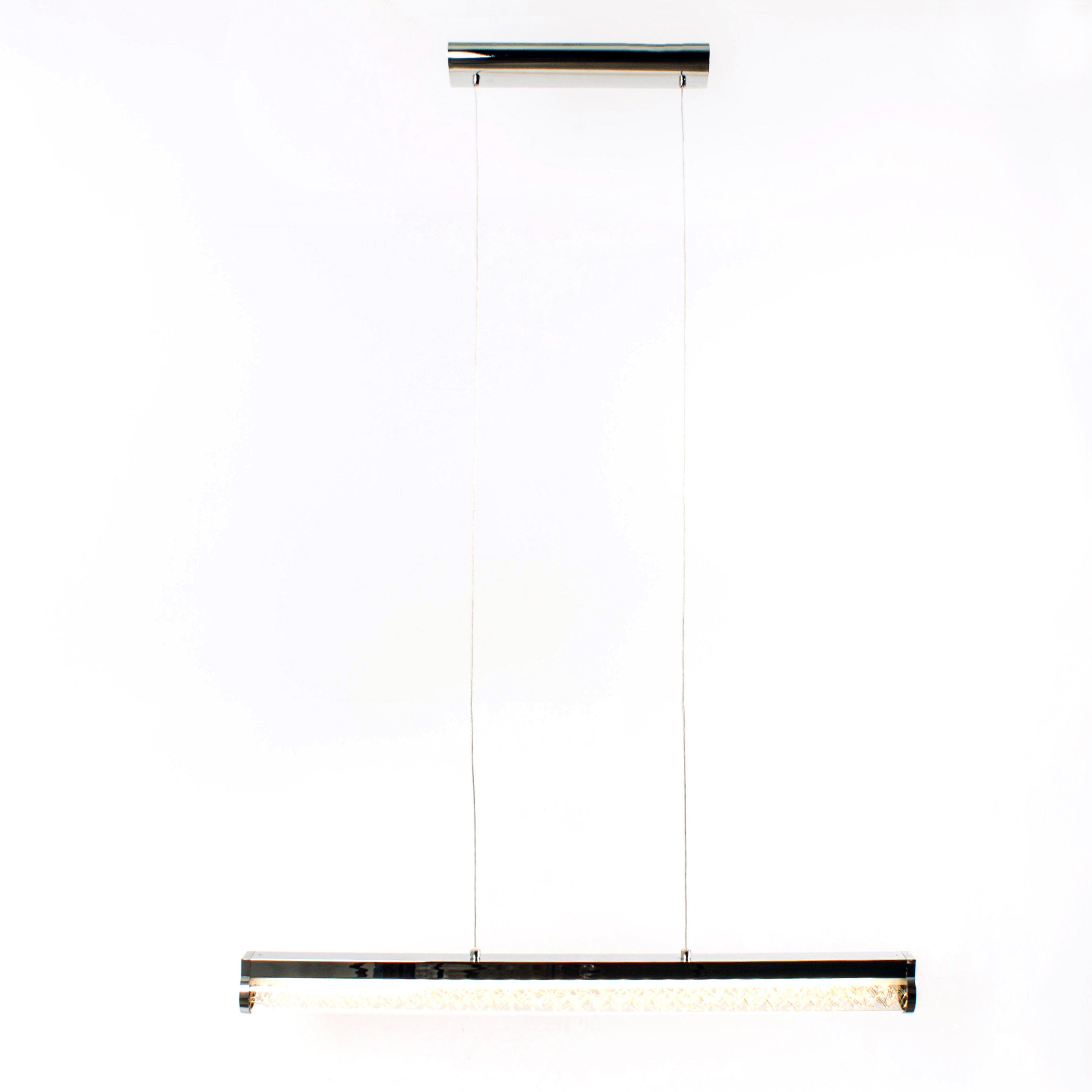 Suspension barre LED design NEWCASTLE argentée en métal