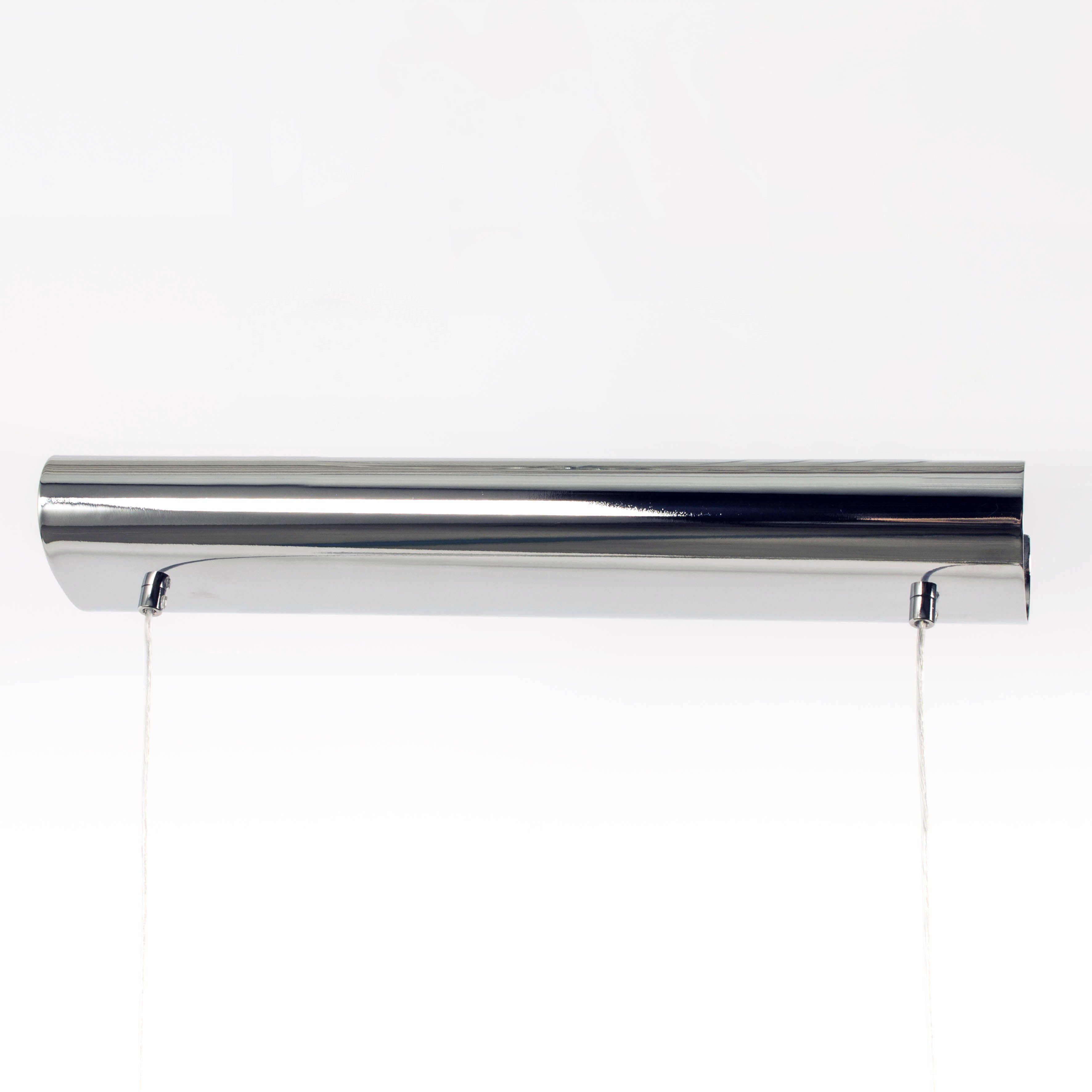 Suspension barre LED design NEWCASTLE argentée en métal