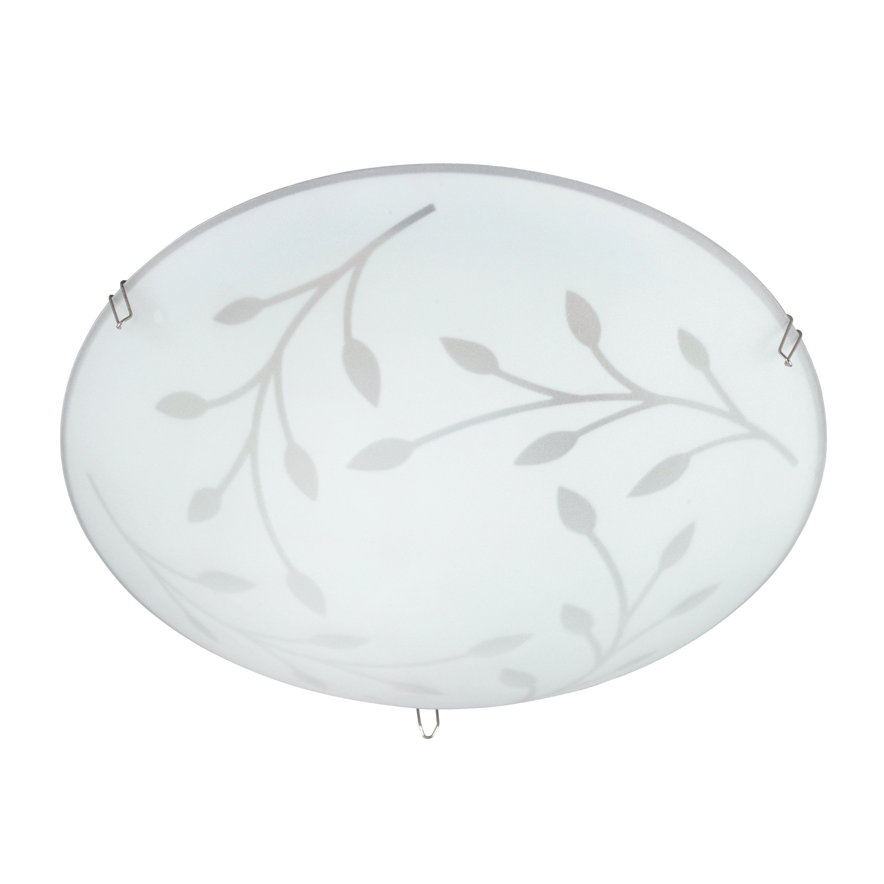 Plafonnier écran Led IMBATTABLE blanc en verre satiné