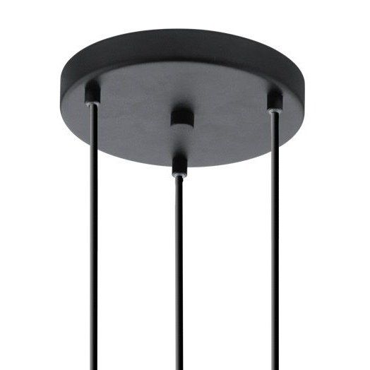 Suspension design filaire multiple NEWTOWN noire en métal