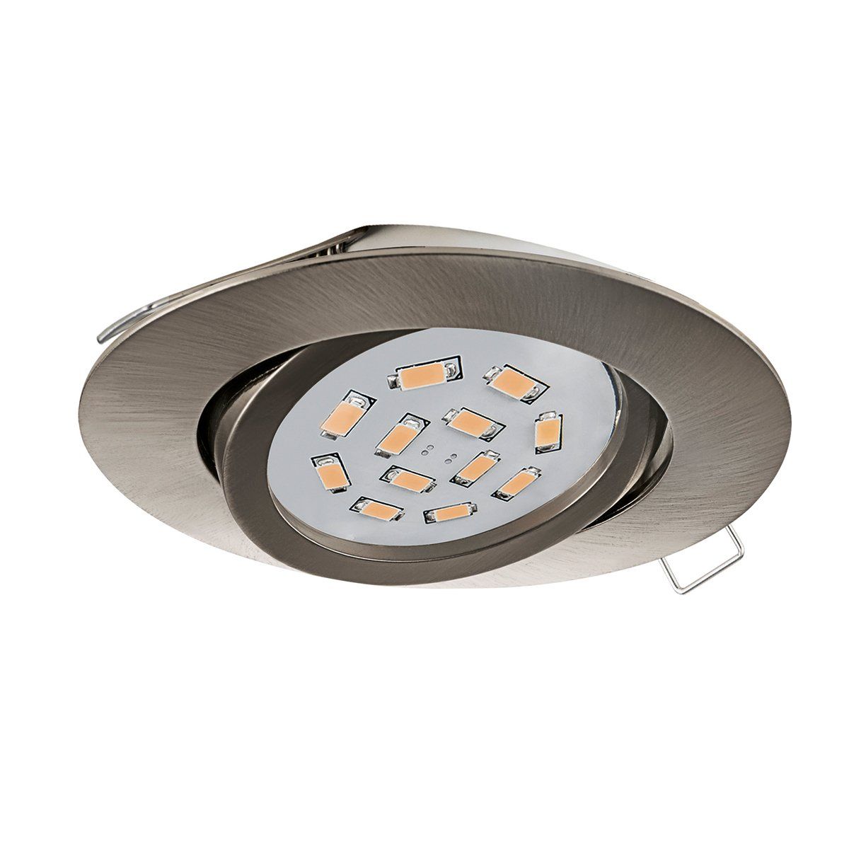 Spot encastrable Led orientable TEDO argenté en métal