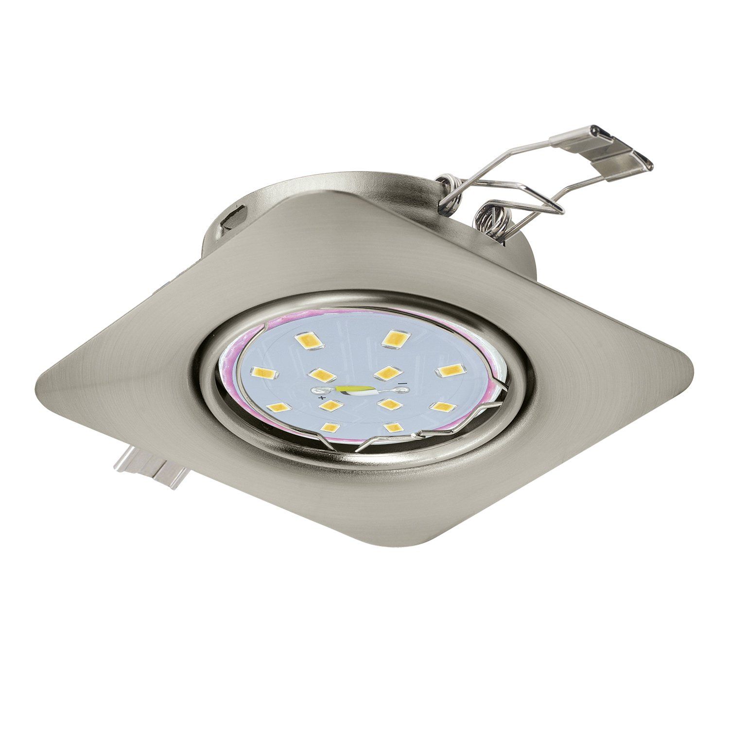 Spot Led encastrable PENETO argenté nickel mat en métal