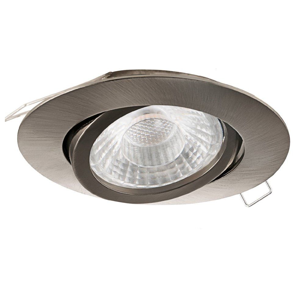 Lot 3 spots Led encastrables orientables TEDO1 gris en aluminium
