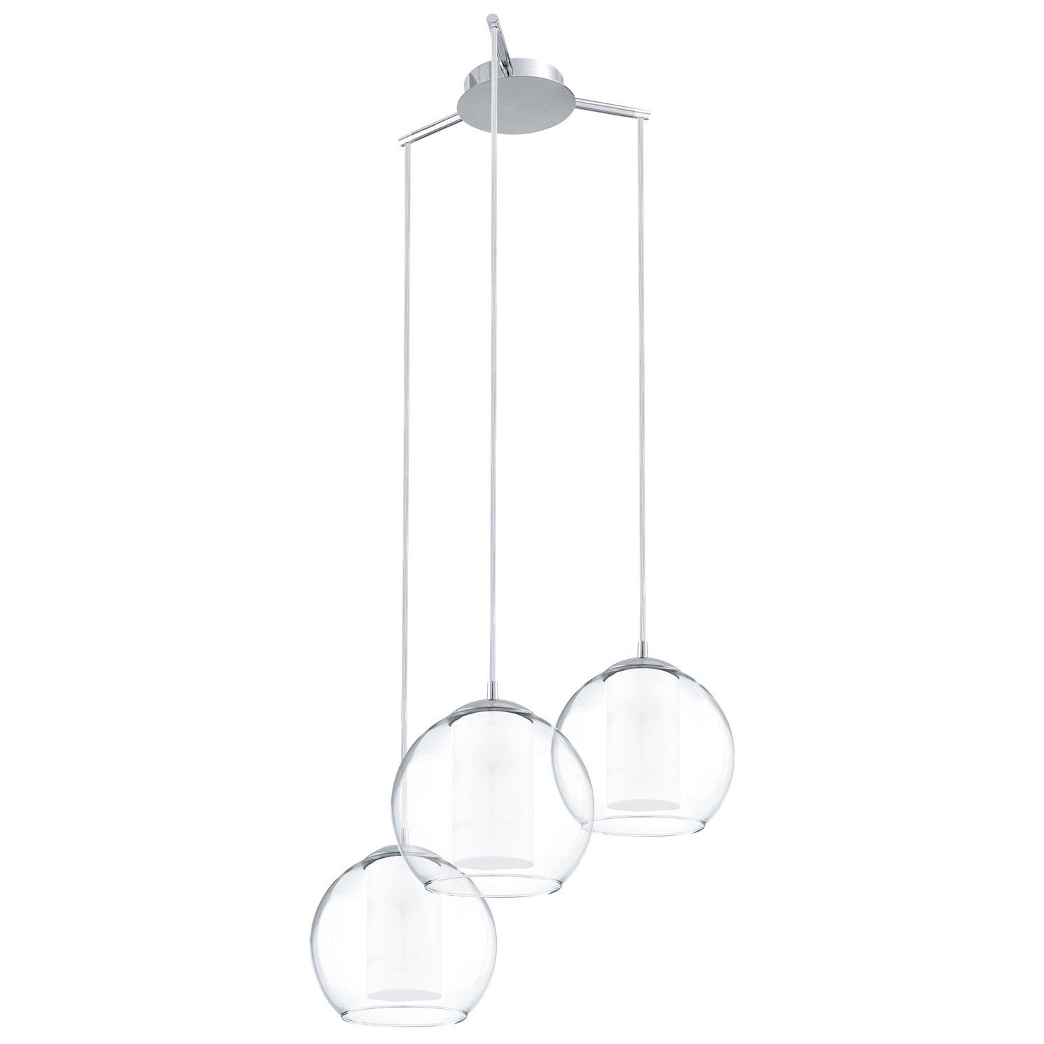 Suspension verre multiple BOLSANO transparente en verre