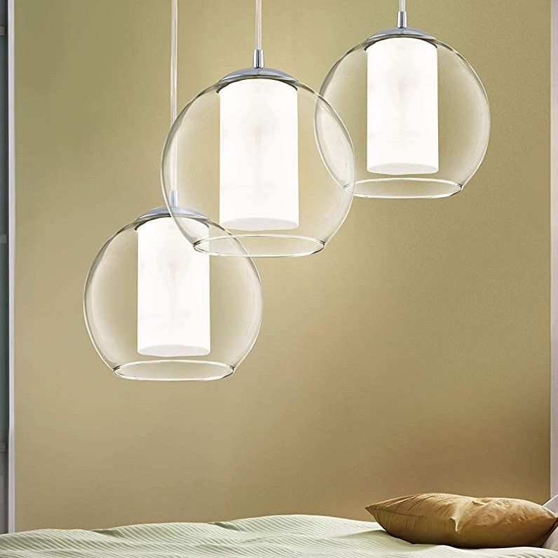 Suspension verre multiple BOLSANO transparente en verre
