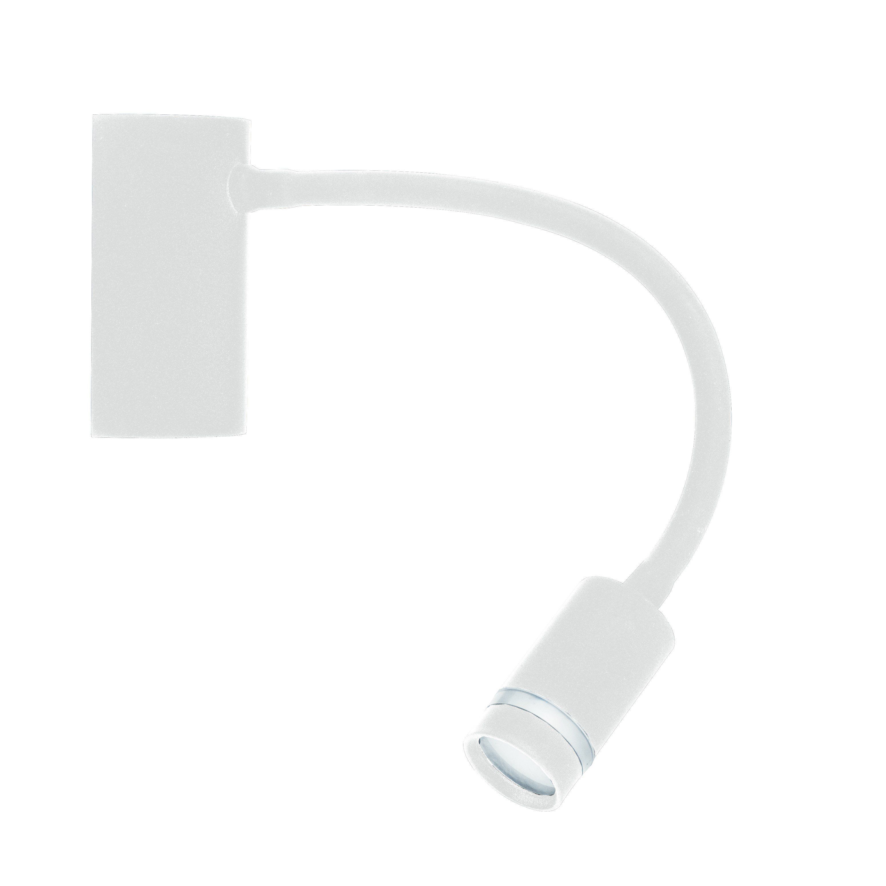 Applique liseuse Led flexible KEPLER blanche en métal