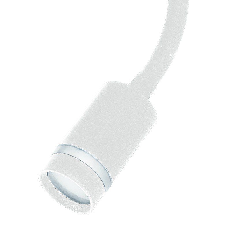 Applique liseuse Led flexible KEPLER blanche en métal