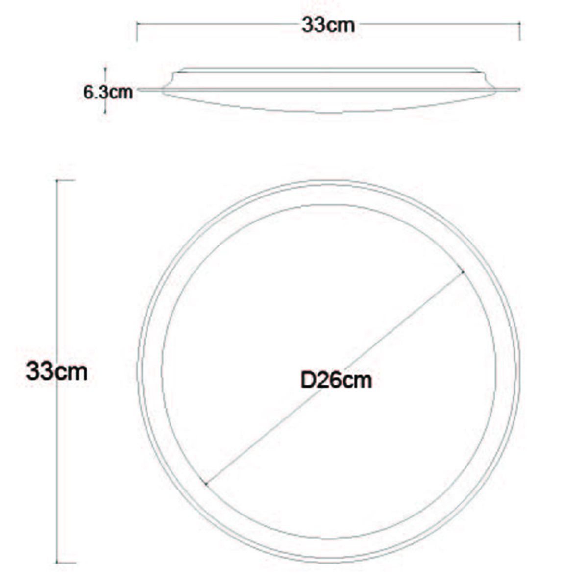 Plafonnier LED SAJAMA blanc en PVC