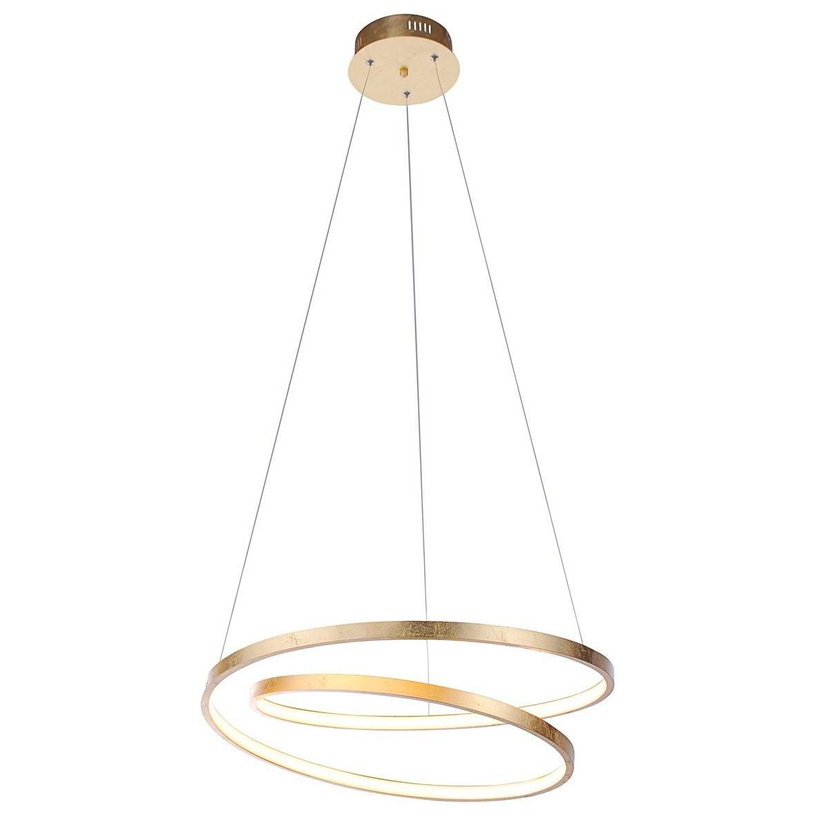 Suspension LED design ROMAN dorée en métal