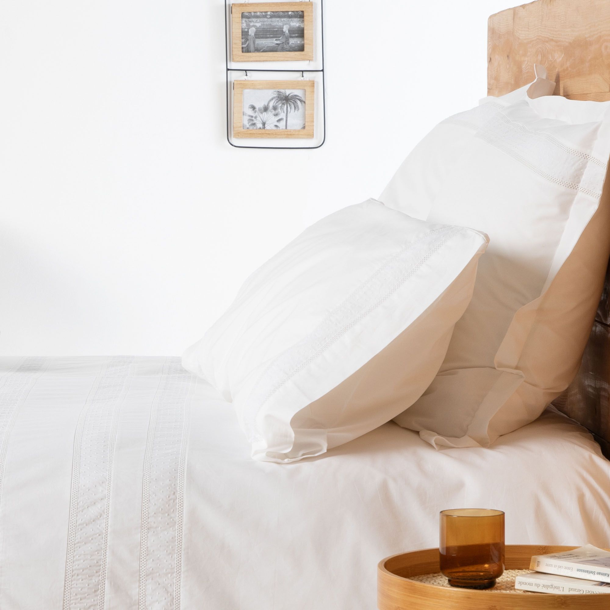 Taie d'oreiller percale de coton JESSICA