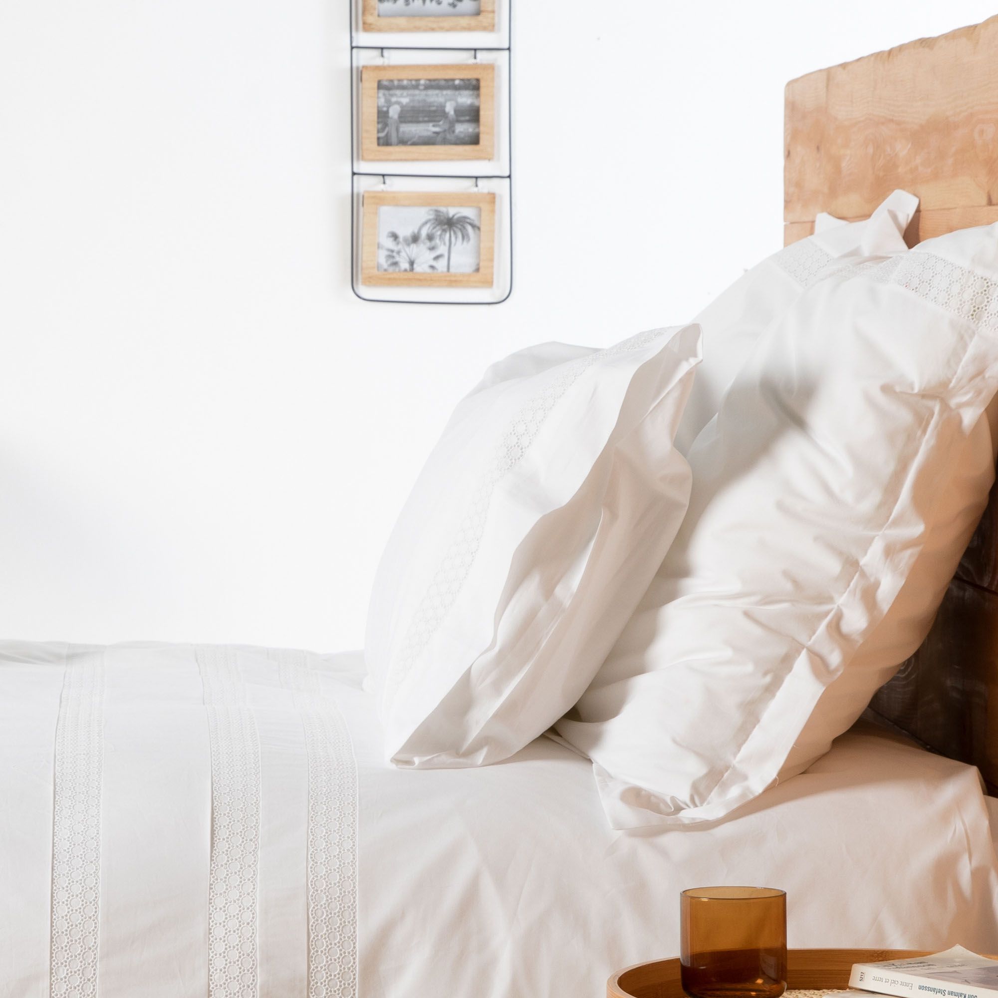 Taie d'oreiller percale de coton NICOLE