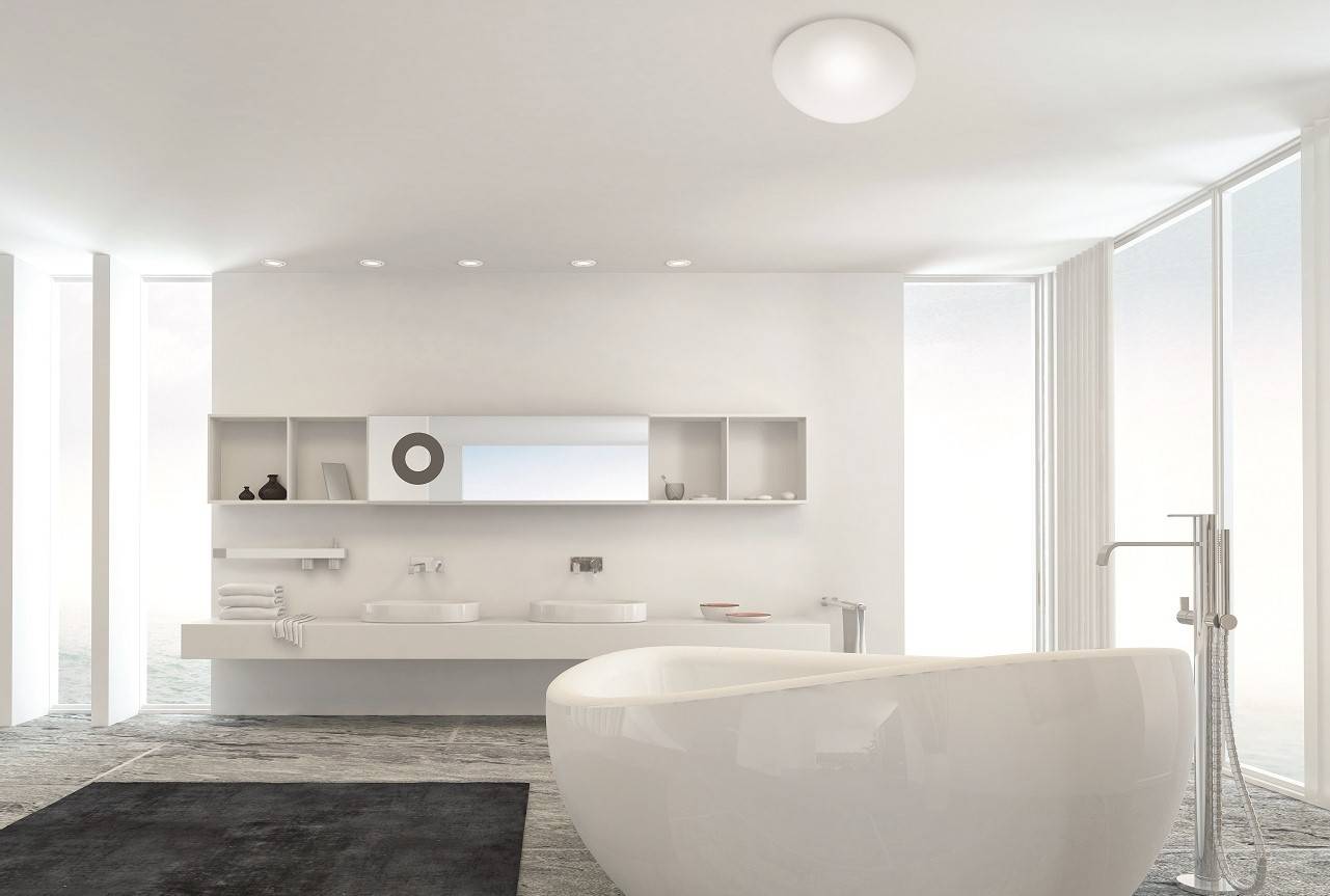 DEL luxe bain lampes argent Plafonniers résidentiels sommeil eau du bain chambre éclairage 