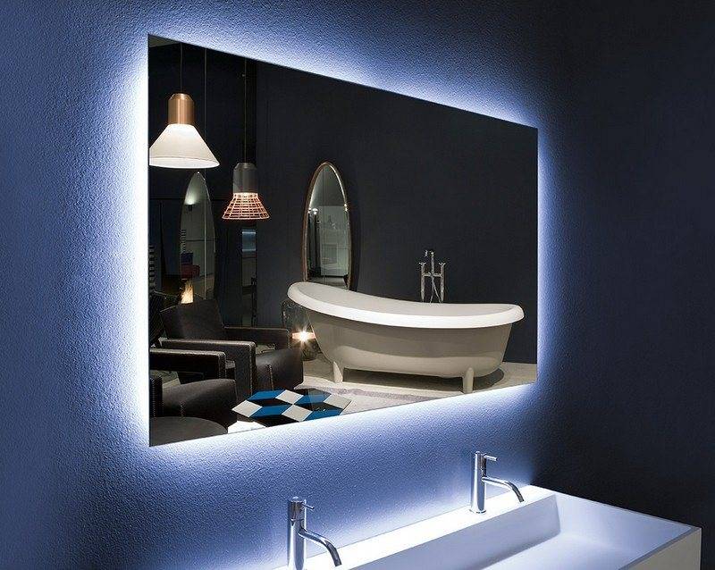 Le Miroir De Salle De Bains LED Allume L'éclairage Moderne De Cadre De  Lumière De