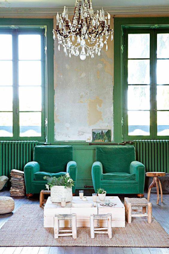 Tendance : la couleur vert d'eau en déco